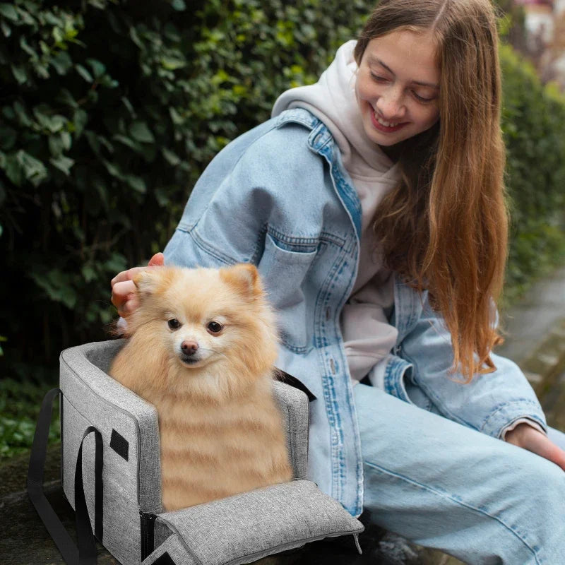 🚗🛏️ Car Pet Bed - Cozy Booster Seat