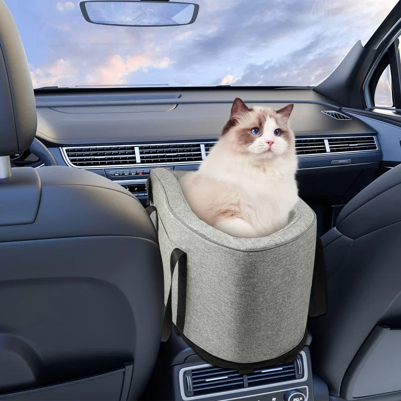 🚗🛏️ Car Pet Bed - Cozy Booster Seat