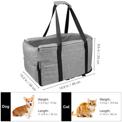 🚗🛏️ Car Pet Bed - Cozy Booster Seat