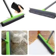 🐕 Pet Hair Rubber Broom: Carpet Brush 🧹